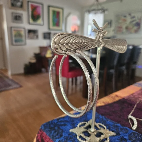 STERLING SILVER LOOP EARRINGS. HOLLOW LIGHT AND BIG. POST BACK. PICS 📸 - Picture 3 of 6